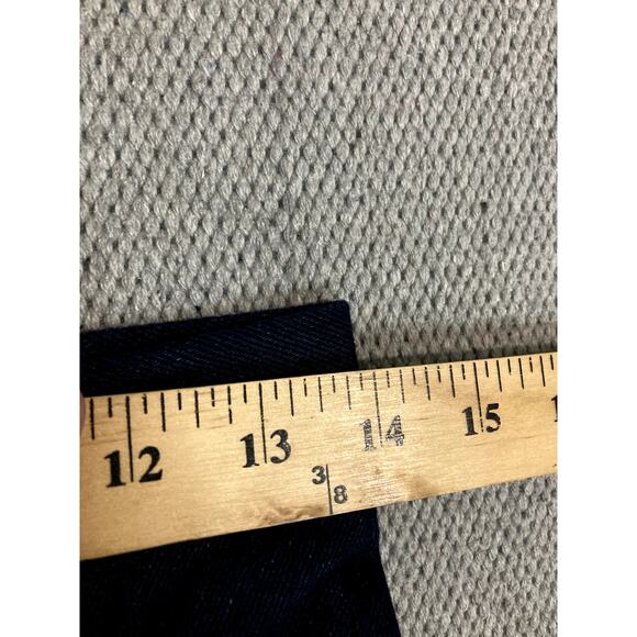 Custom Womens Denim Roughrider Pant Suit Large Jacket 28X30 Dark Wash Suede Trim - Picture 8 of 11